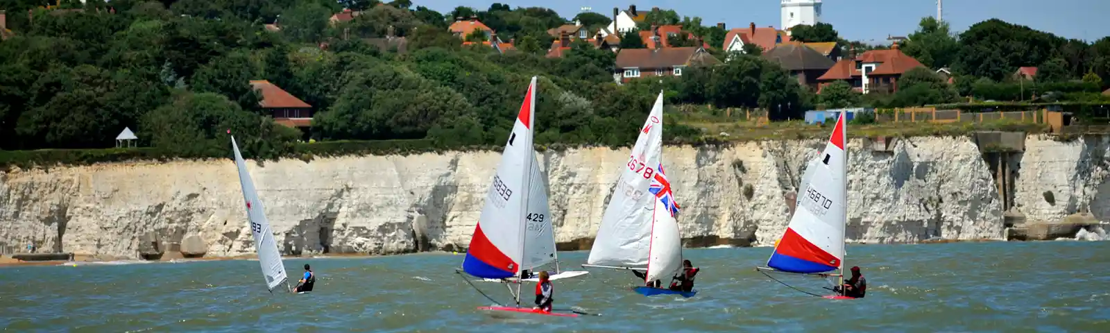 EDITED Sailing, North Foreland Lighthouse In Background Credit Thanet Tourism